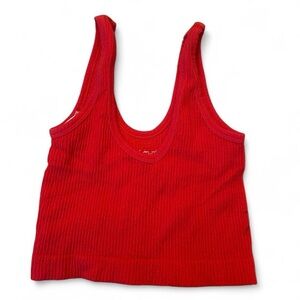 Urban Outfitters red Ribbed Top